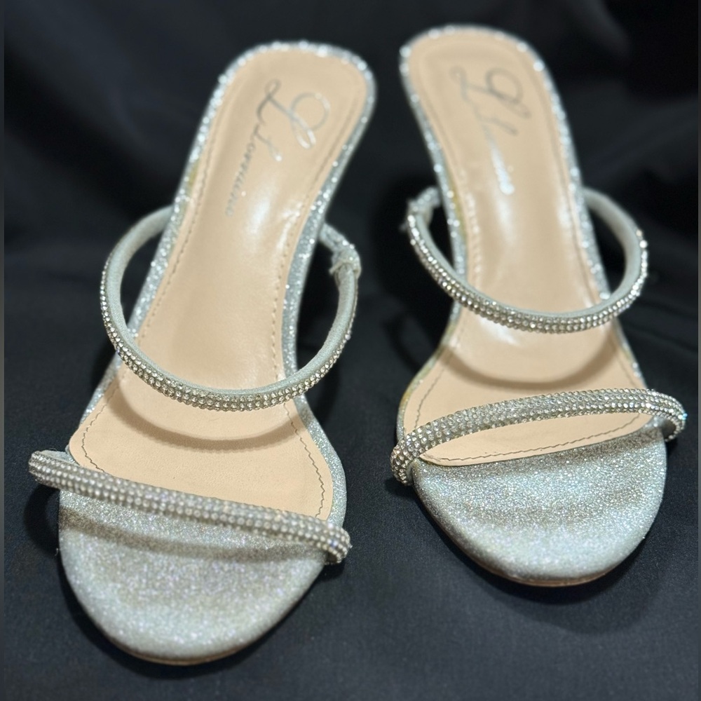 L Lorraine Silver Women's Heels